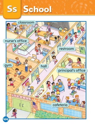 School
classroom

nurse’s ofﬁce
ﬁ
restroom

gym

hall
principal’s ofﬁce
ﬁ

cafeteria

44

 