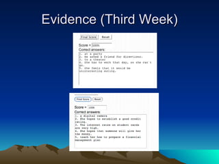 Evidence (Third Week) 