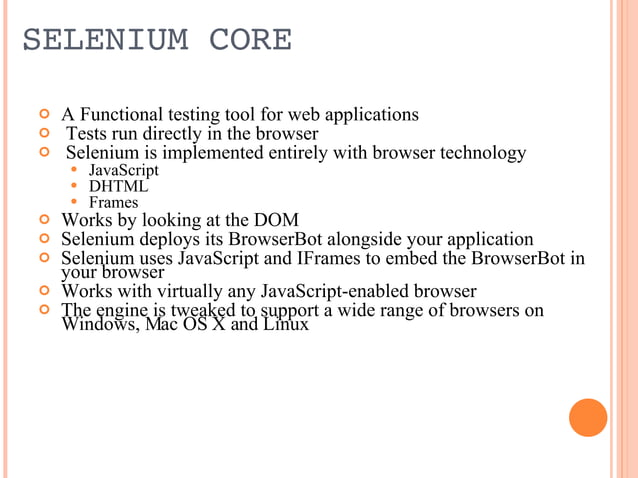 Selenium | PPT