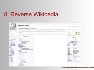 8. Reverse Wikipedia

 