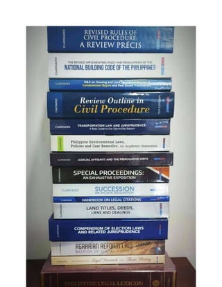 Books of Atty. Alvin T. Claridades as of February 2021