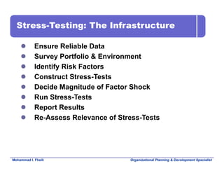 Stress Test Risk My 1999 stress testing of credit risk | PDF