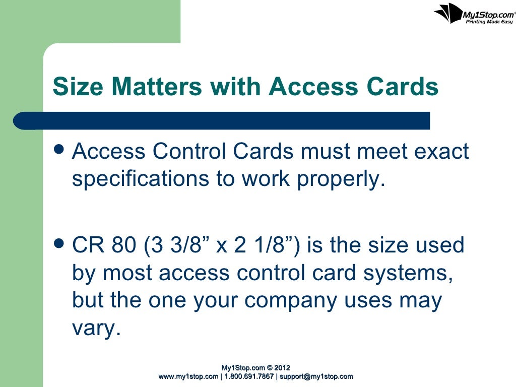 Access Control Cards