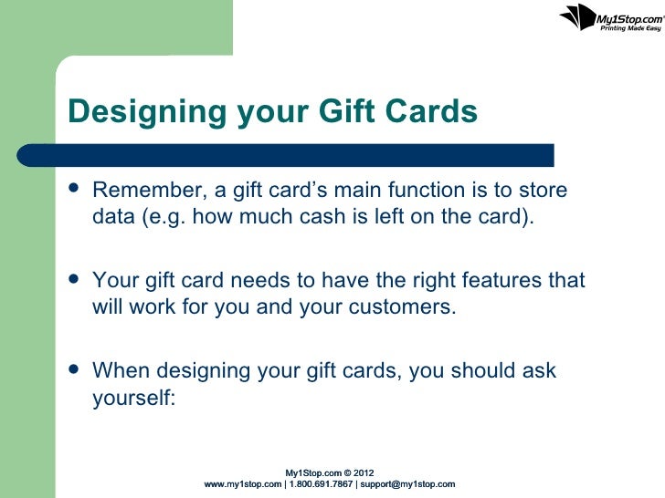 Gift Card Printing
