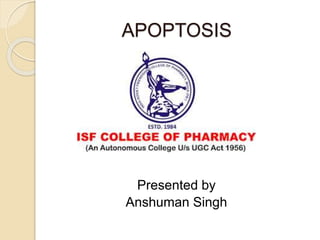 APOPTOSIS
Presented by
Anshuman Singh
 