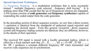 Frequency Hopping Spread Spectrum (FHSS) System | PPTX