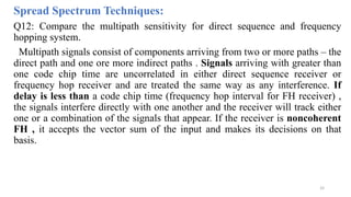 Frequency Hopping Spread Spectrum (FHSS) System | PPTX