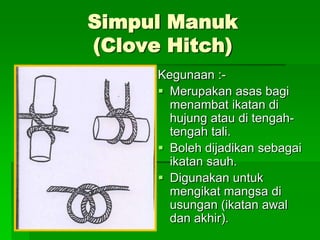 My 2 pengenalan tali - ikatan & simpulan - t2 | PPT