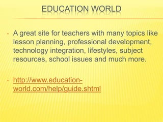 My 25 Best List Teachers Resource