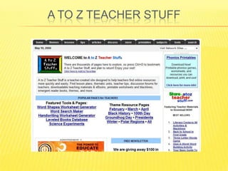 My 25 Best List Teachers Resource