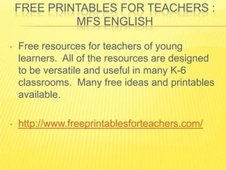 My 25 Best List Teachers Resource