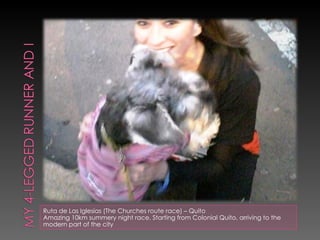 Ruta de Las Iglesias (The Churches route race) – Quito Amazing 10km summery night race. Starting from Colonial Quito, arriving to the modern part of the city  