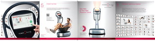 5                                                                                                                                                                         1
                            It doesn’t end here.                                                                                                                              The perfect coach at your ﬁngertips.


                                                                                                                      Say Hello
                            No other exercise machine provides such a complete and innovative combination of                                                                  Over 250 customized programs. Over 1,000 exercise videos. Over a million different
                            movement options and technology—and it’s all backed by our superior after-sales service                                                           combinations. The Power Plate® my7™ is the remarkable new exercise machine that takes
                            and warranty that leave the competition standing still.                                                                                           your workout in a whole new direction. That’s because it’s with you every step from start
                                                                                                                      to Your New                                             to ﬁnish. In addition to our unique Advanced Vibration Technology™, the my7 features an
                                                                                                                                                                              integrated touch screen computer complete with coaching tips to guide you. Whether you

                                                                                                                      Personal Trainer                                        want to look better, feel better or play better, this advanced machine will take you there.




                            Scan the QR code to
                            explore the my7
                            on your web-enabled
                            device or visit:
                            www.powerplate.com/my7




                                                                                                                      Your time is precious.
                                                                                                                      The my7™ will give you a
Power Plate North America                                                                                             full-body workout in
Irvine, CA USA                                                                                                        less than 30 minutes.
+1 877 877 5283
info@powerplate.com
www.powerplate.com




                            ©2011 Power Plate North America Ltd. All rights reserved.                                                            www.powerplate.com/my7
 