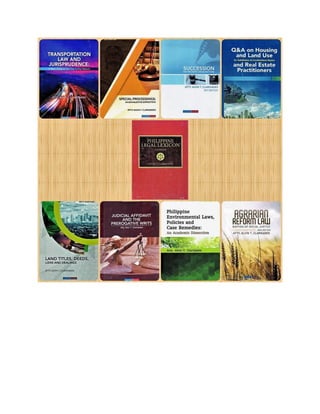 Books authored by Atty. Alvin Claridades as of 2018