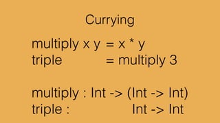 getName : Named x -> String	

getName { name } = name	

!
getName lady	

	

 -- “foo”
 