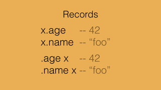 drawCircle x y radius =	

	

 radius |> circle	

	

|> ﬁlled (rgb 150 170 150)	

	

 |> alpha 0.5	

	

 |> move (x, y)	

2.top-to-bottom
1. left-to-right
 