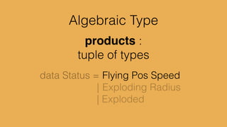 drawCircle x y =	

	

 (Float -> Form)	

	

>> move (x, y)
 