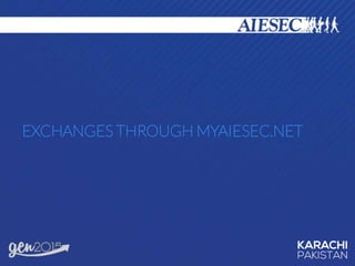EXCHANGES THROUGH MYAIESEC.NET
 