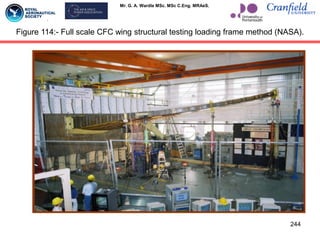 Mr. G. A. Wardle MSc. MSc C.Eng. MRAeS.
244
Figure 114:- Full scale CFC wing structural testing loading frame method (NASA).
 