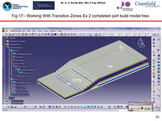 Mr. G. A. Wardle MSc. MSc C.Eng. MRAeS.
Fig 17:- Working With Transition Zones Ex 2 completed part build model tree.
33
 