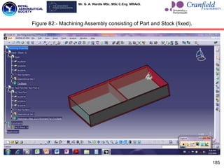 Mr. G. A. Wardle MSc. MSc C.Eng. MRAeS.
185
Figure 82:- Machining Assembly consisting of Part and Stock (fixed).
 