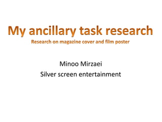 Minoo Mirzaei
Silver screen entertainment
 