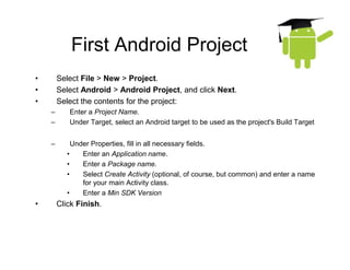 Android fundamentals and tutorial for beginners | PDF