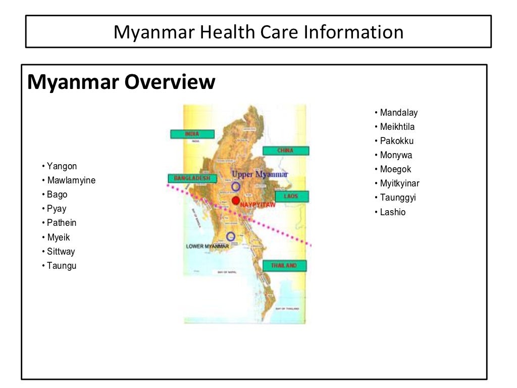 Myanmar Pharmaceutical market an Overview and an Opportunity