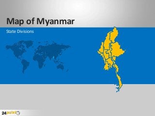 Map of Myanmar
State Divisions
 