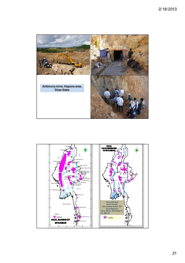 Myanmar mineral resources presentation 2013 Myanmar mineral resources presentation 2013