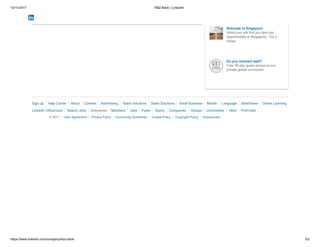 10/11/2017 KBZ Bank | LinkedIn
https://www.linkedin.com/company/kbz-bank 3/3
Ads You May Be Interested In
Relocate to Singapore
Hired.com will find you tech job
opportunities in Singapore - Try it
today!
Do you transact well?
Free 30-day guest access to our
private global curriculum.
Sign up Help Center About Careers Advertising Talent Solutions Sales Solutions Small Business Mobile SlideShare Online Learning
Directories Members Jobs Pulse Topics Companies Groups Universities Titles ProFinderLinkedIn Influencers Search Jobs
© 2017 User Agreement Privacy Policy Community Guidelines Cookie Policy Copyright Policy Unsubscribe
Like Comment Share 26 days ago
Language
 