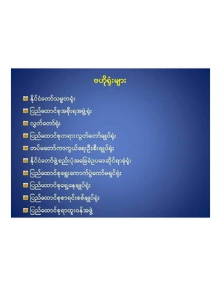 MYANMAR (အစိုးရရုံးမ်ား) Government Offices 2015 (Burmese version)
