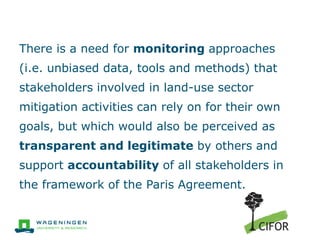 Developing MRV systems for REDD+