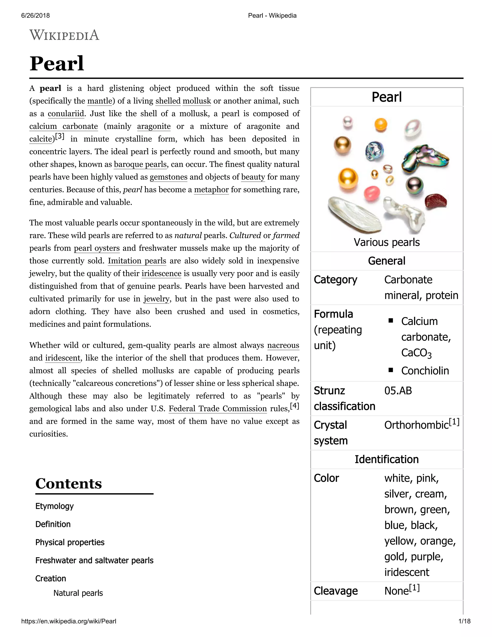 Strunz Classification System MYANMAR PEARLS SUSTAINABLE MARKET | PDF