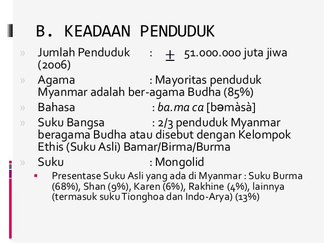 Presentasi Tentang Negara Myanmar