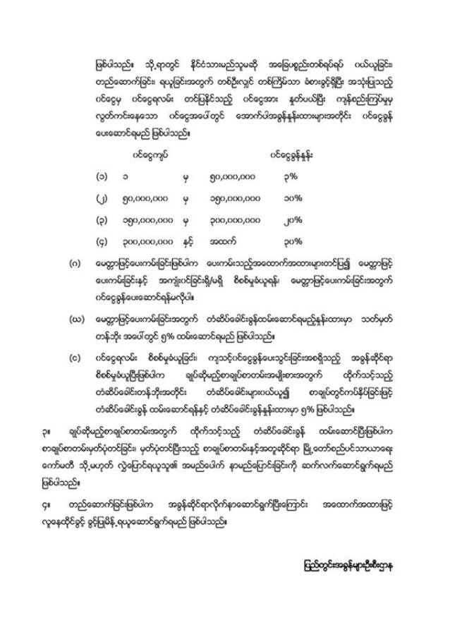 Myanmar property tax