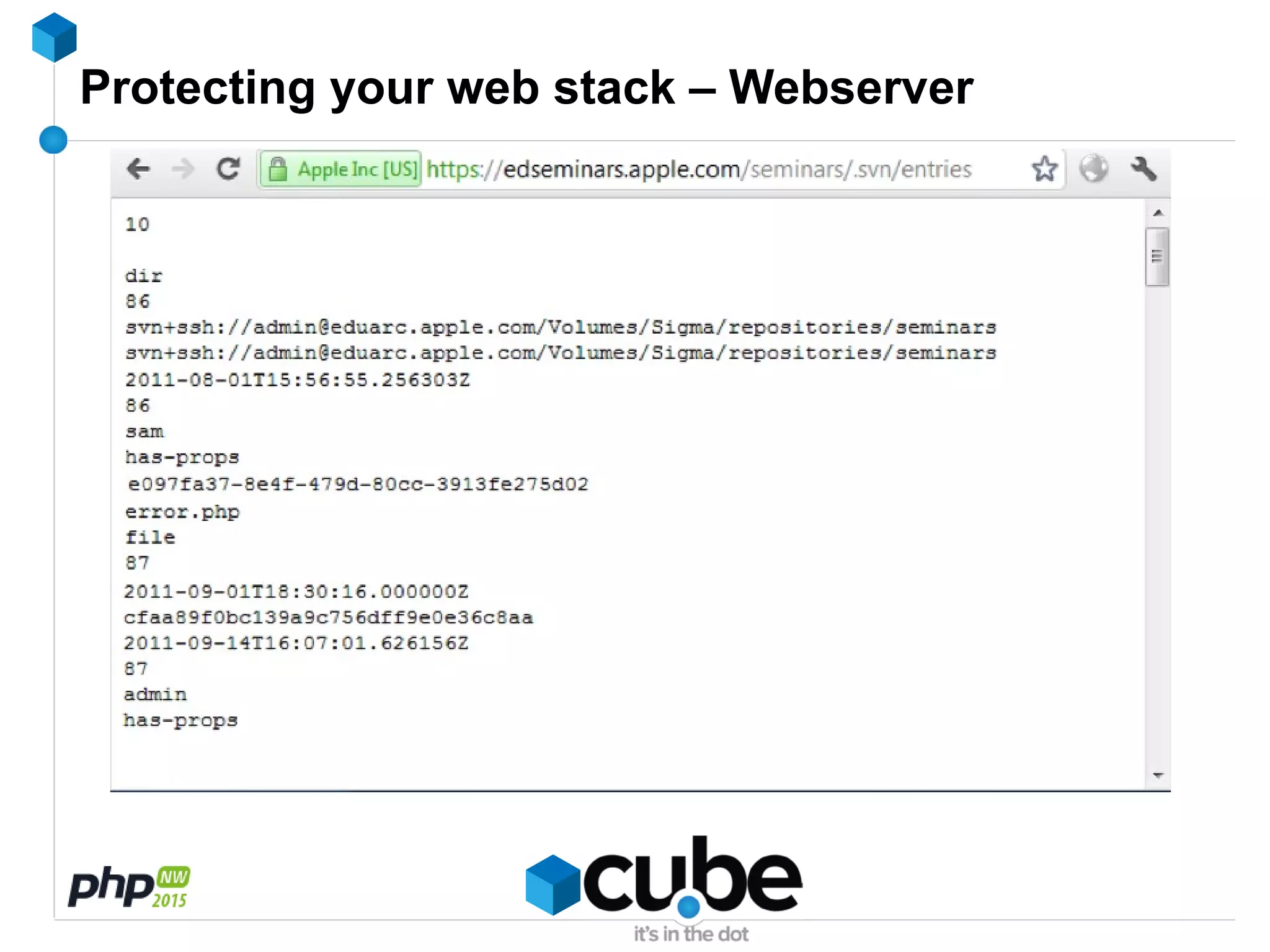 Protecting your web stack – Webserver
 