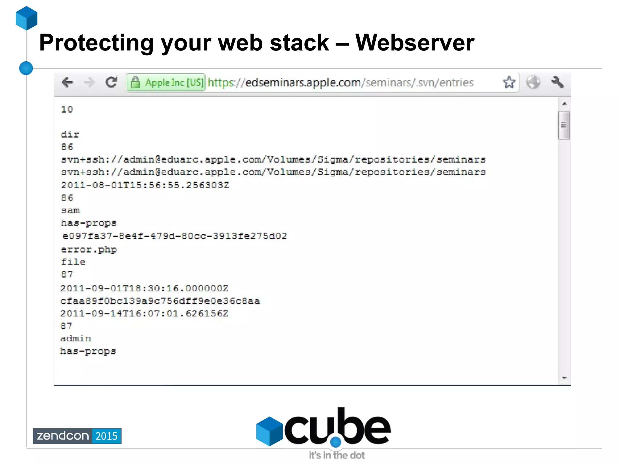 Protecting your web stack – Webserver
 