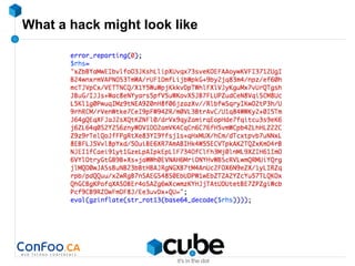 What a hack might look like
 