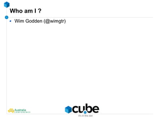 Who am I ?
Wim Godden (@wimgtr)
 