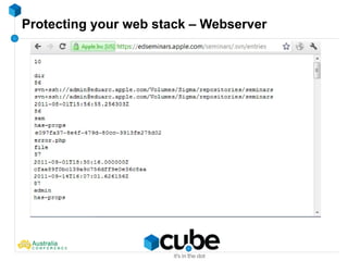 Protecting your web stack – Webserver
 