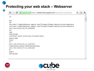 Protecting your web stack – Webserver
 