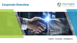 Inspire - Innovate - Intelligence
Corporate Overview
 