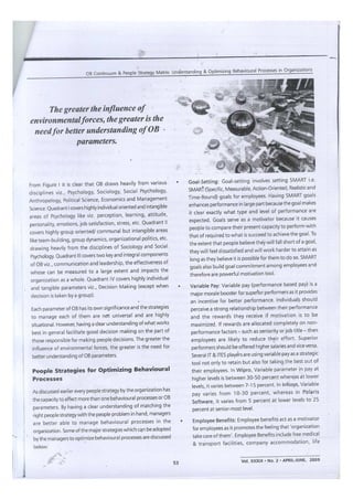 OB Continuum and People Strategy Matrix, IJTD, April-June, 2009 | PDF