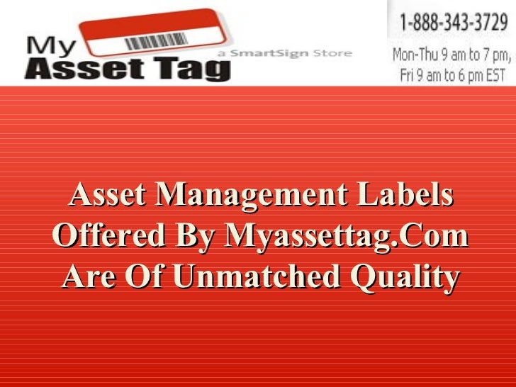 It asset management labels