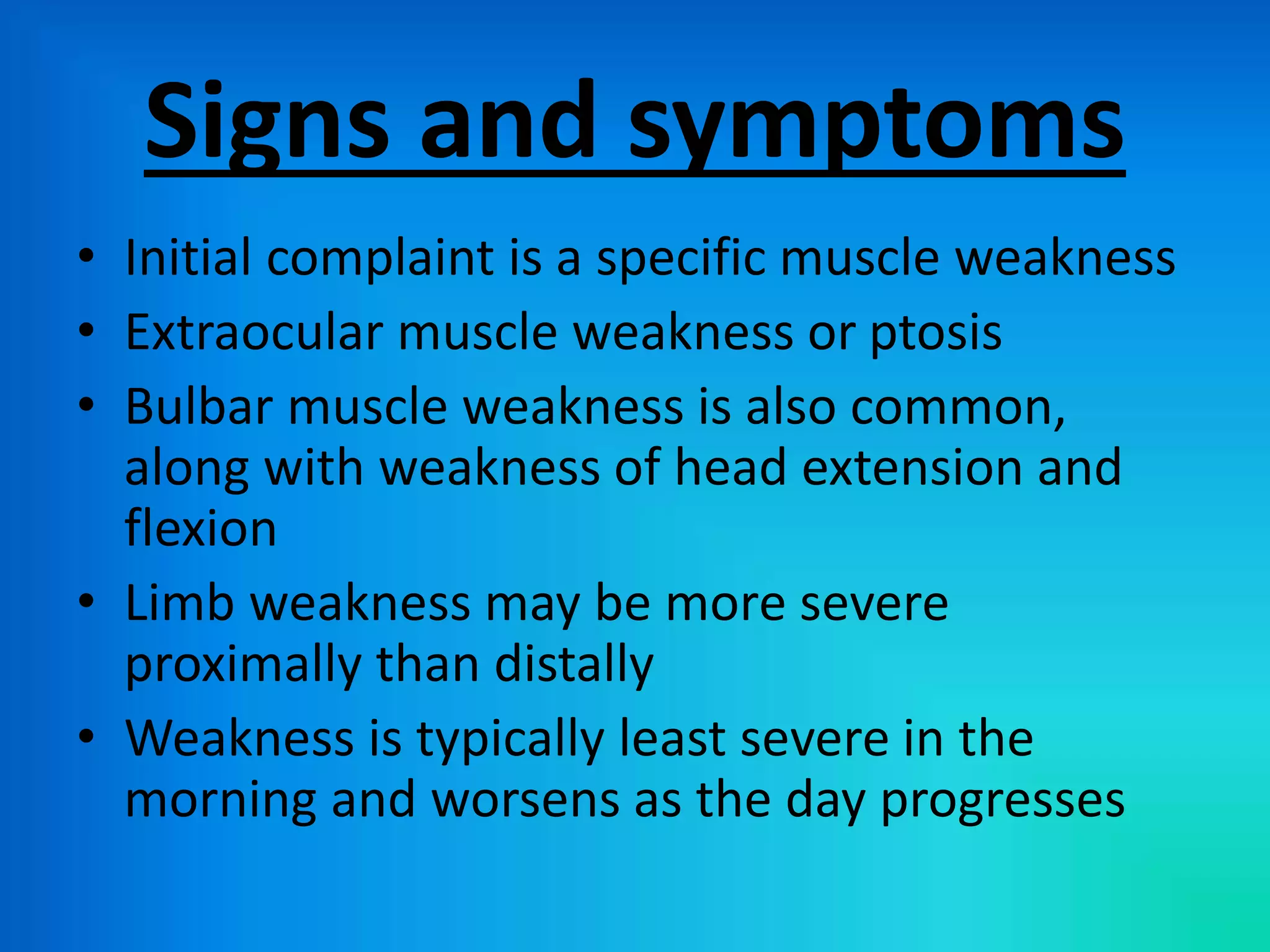 Myasthenia gravis rehabilitation | PPTX
