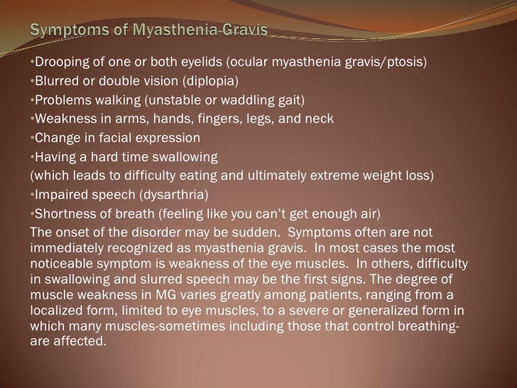 Myasthenia Gravis