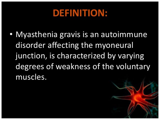 Myasthenia Gravis Definition