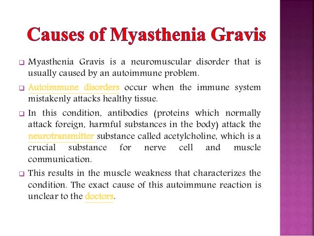 Myasthenia Gravis Causes