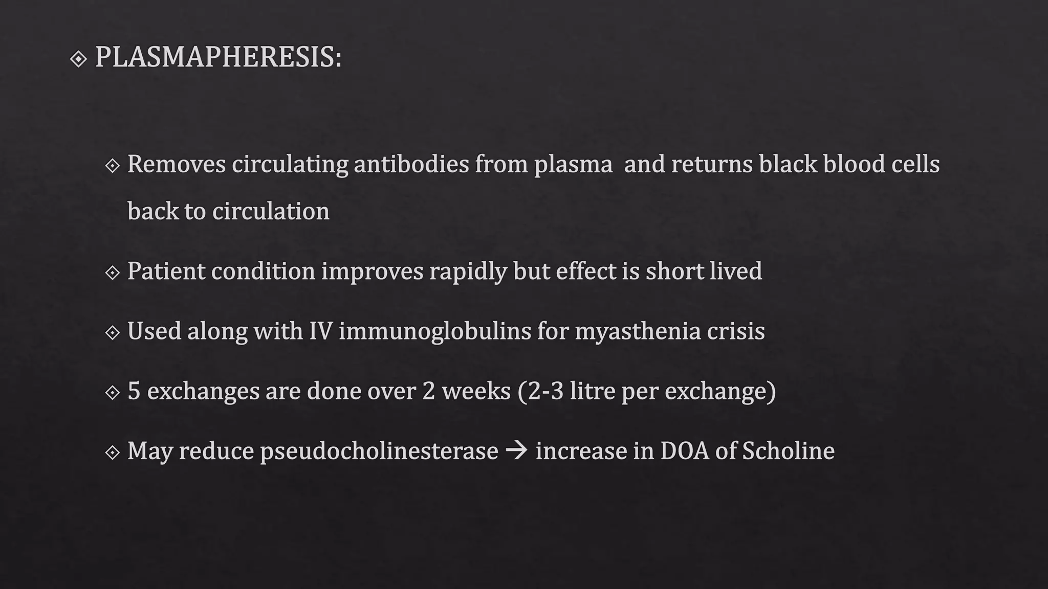 Myasthenia gravis and anesthesia